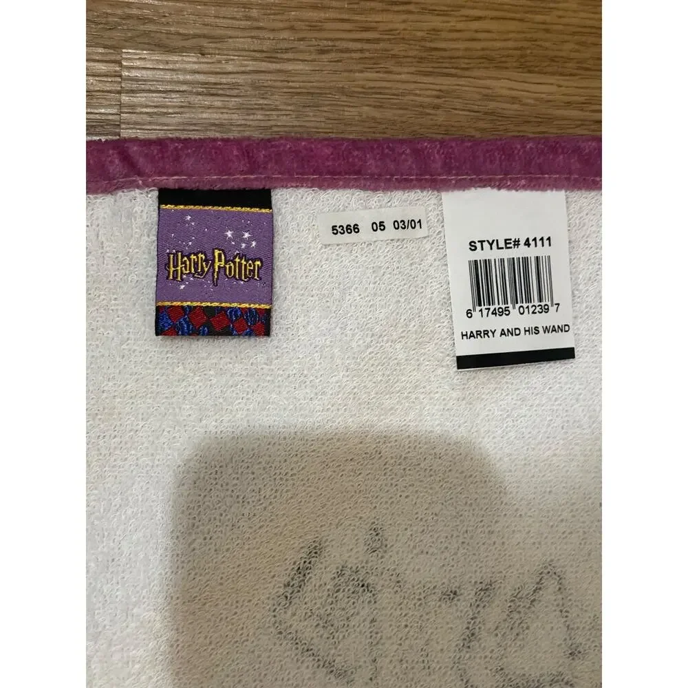 Vintage 2001 Harry Potter Sorcerer's Stone Beach Towel NOS Tags Style 4111